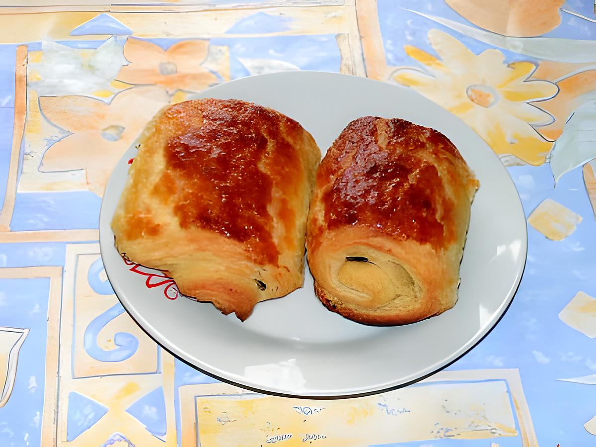 recette Petits pains feuilletés au chocolat