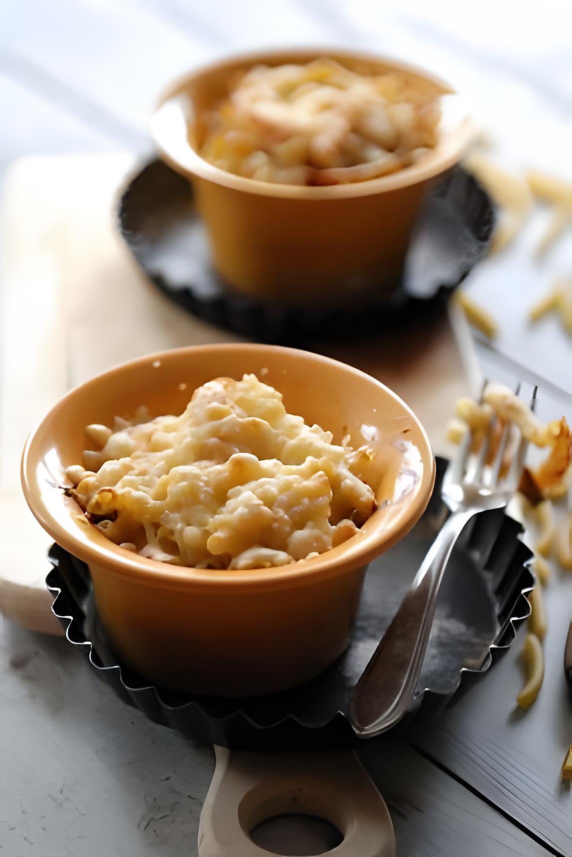 recette Gratin de macaronis aux trois fromages