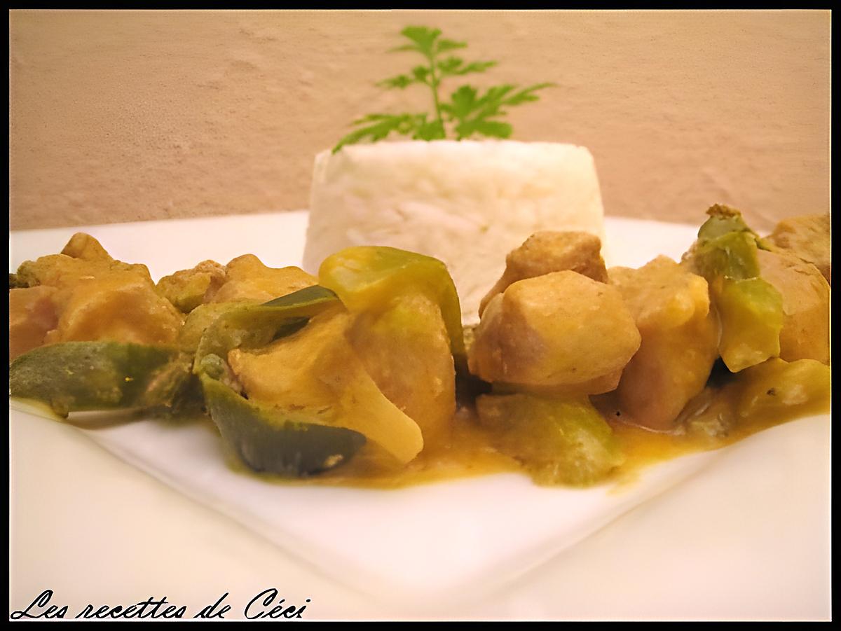 recette Porc en sauce paprika et poivron vert