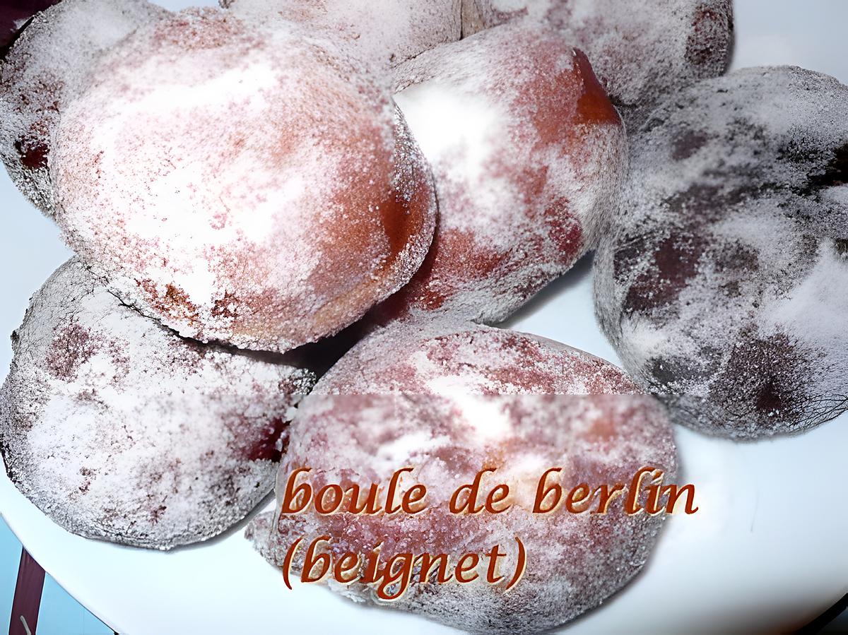 recette boule de berlin ( beignet)