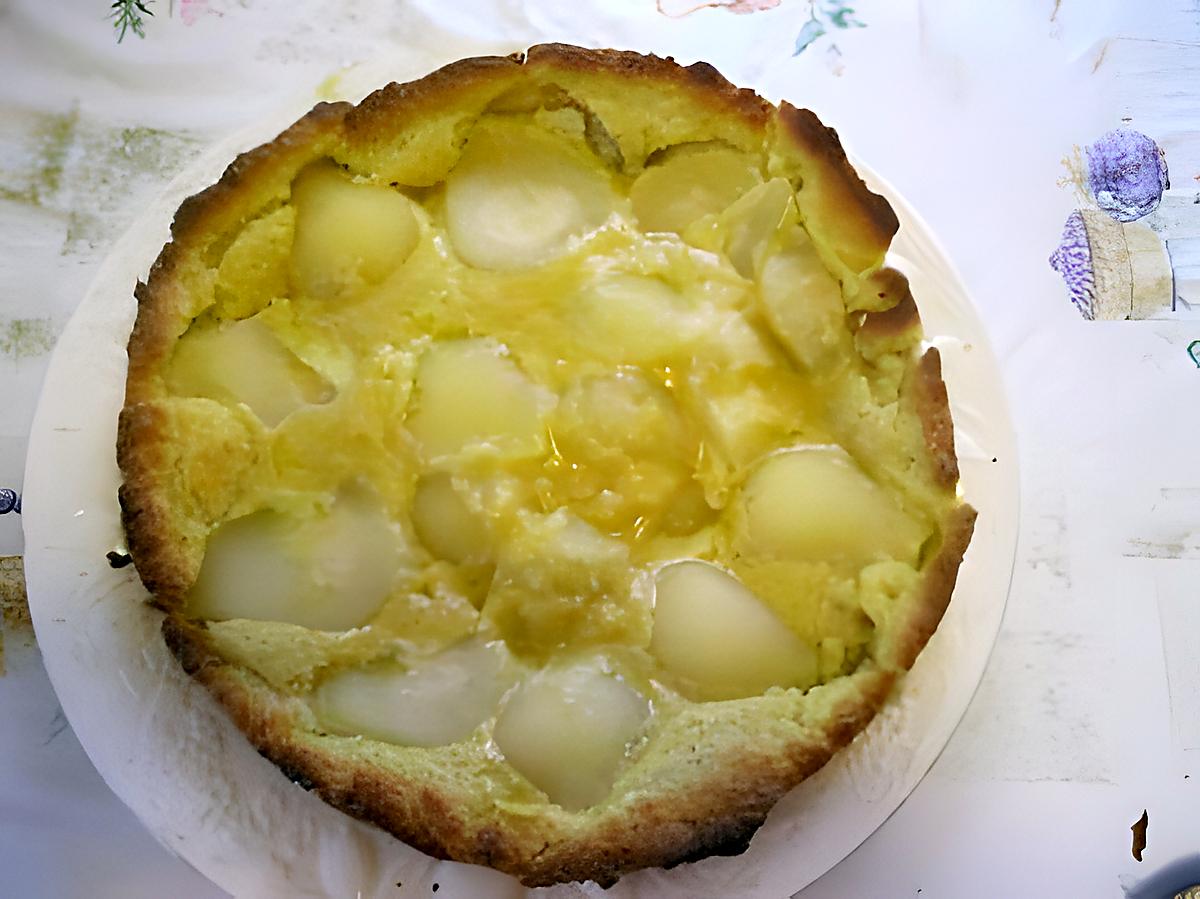 recette TARTE AUX POIRES ET AMANDES