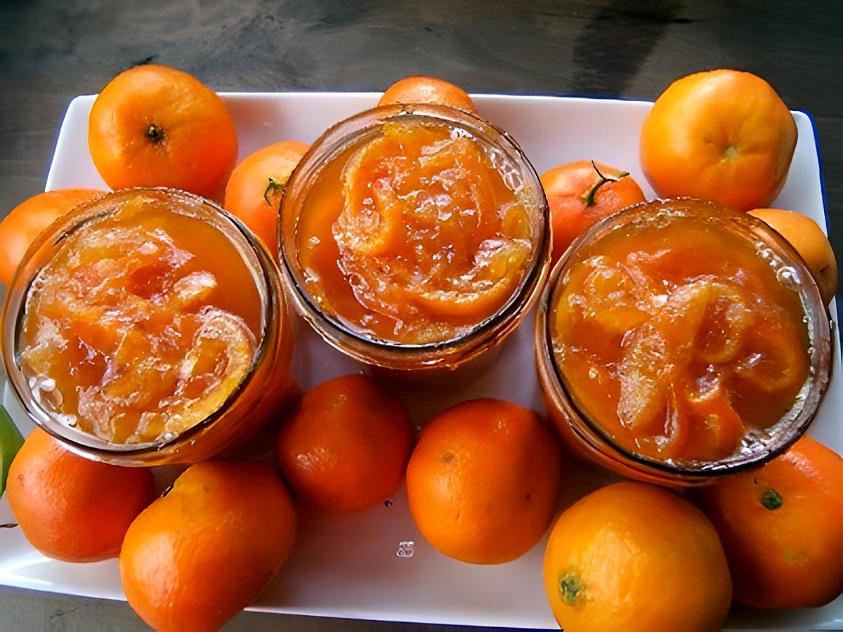 recette Confiture de mandarines au Grand Marnier