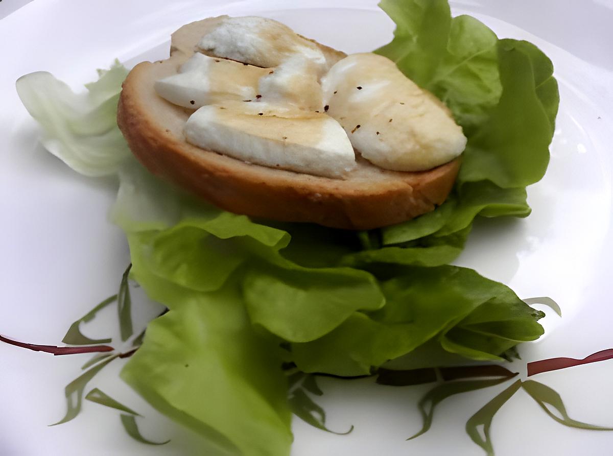 recette Tartine chèvre miel