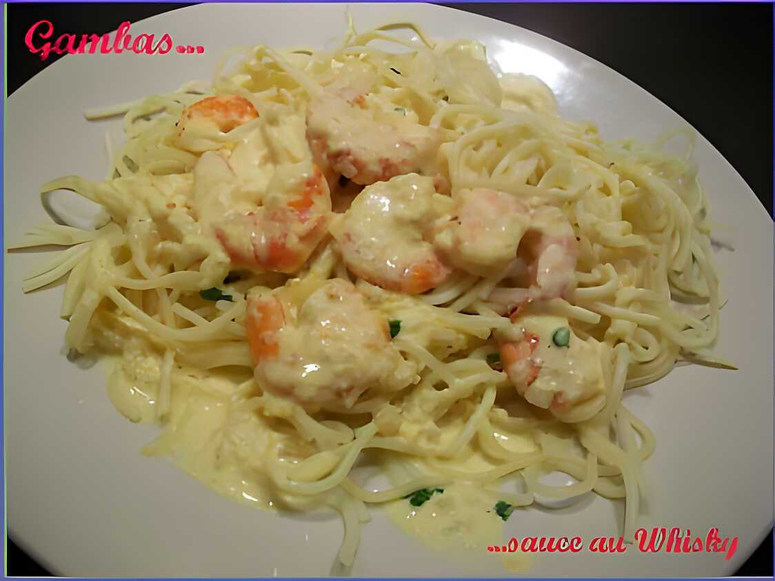 Recette de Gambas sauce au Whisky