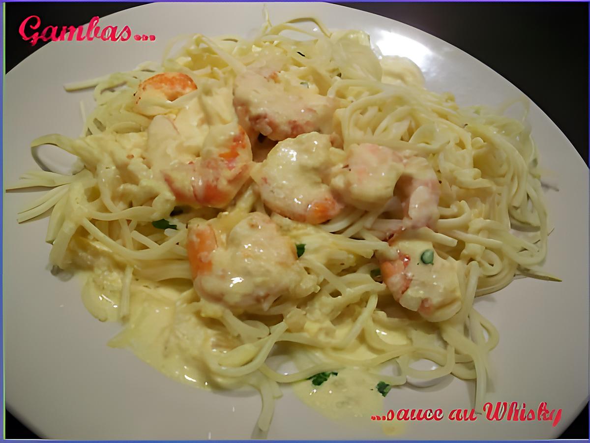 recette Gambas sauce au Whisky