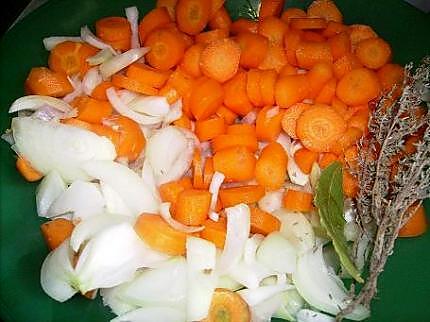 recette Jarret aux oignons et aux carottes