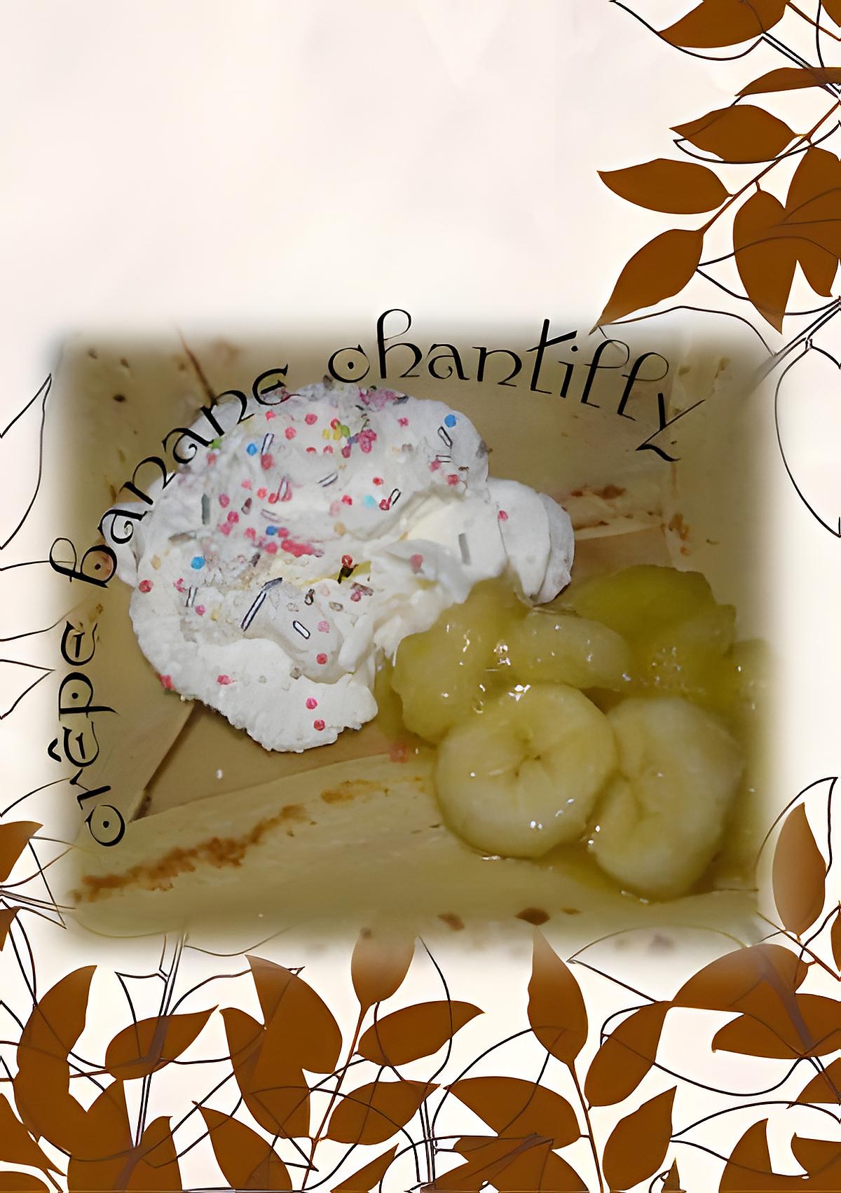 recette crêpe banane chantilly