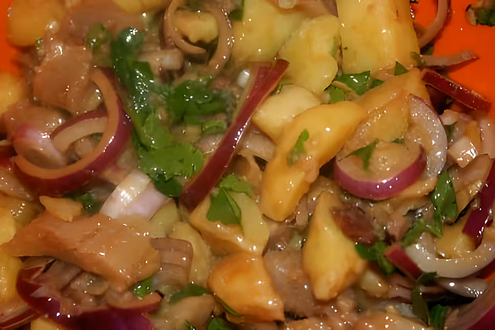 recette SALADE TIEDE POMMES DE TERRE HARENGS FUMES