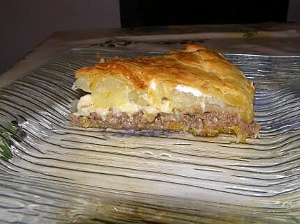 recette tourte pomme de terre viande hachée