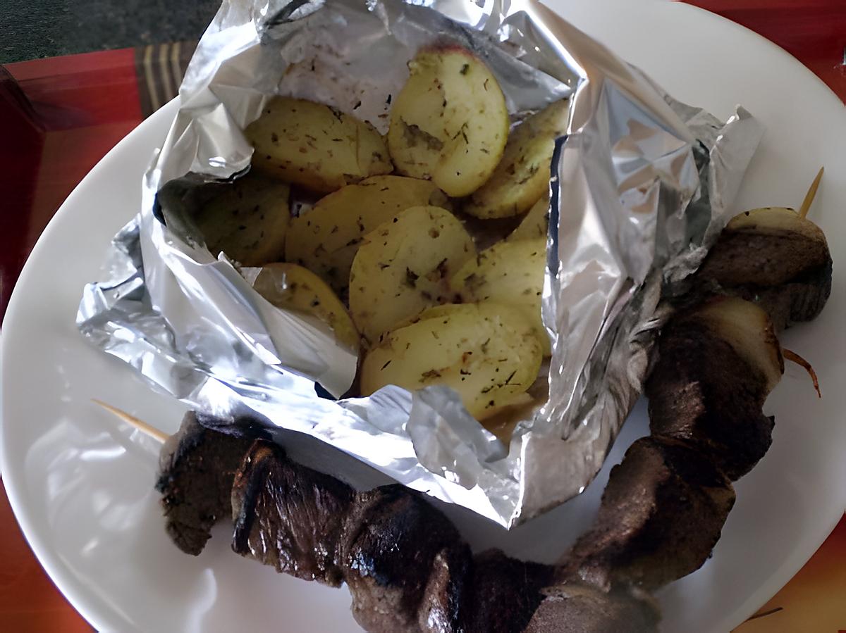 recette Pomme de terre en Papillotte à ma façon