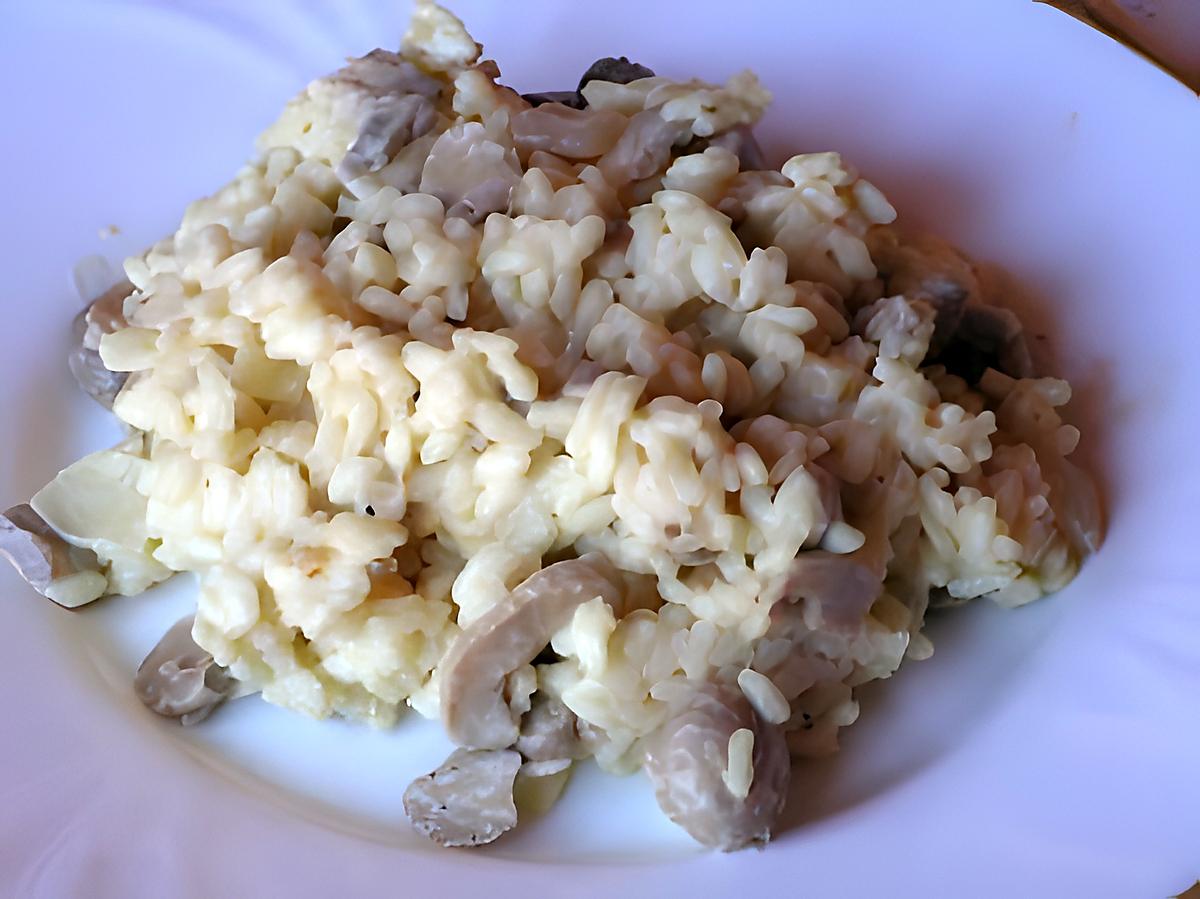 recette Risotto aux champignons