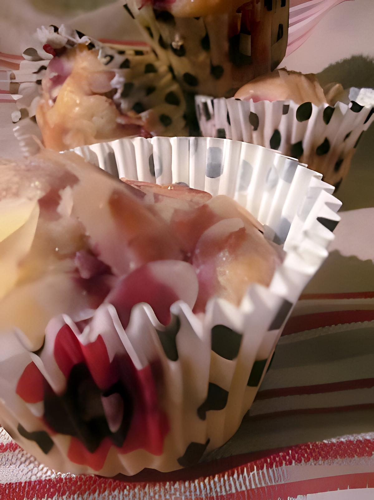 recette MUFFINS LEGERS FRAMBOISES AMANDES