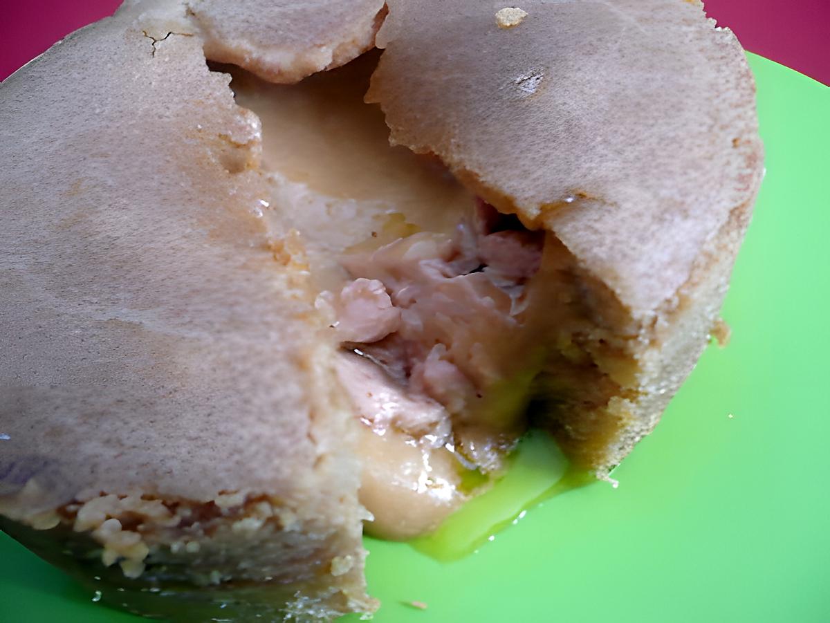 recette Moelleux de spéculoos au coeur coulant de foie gras