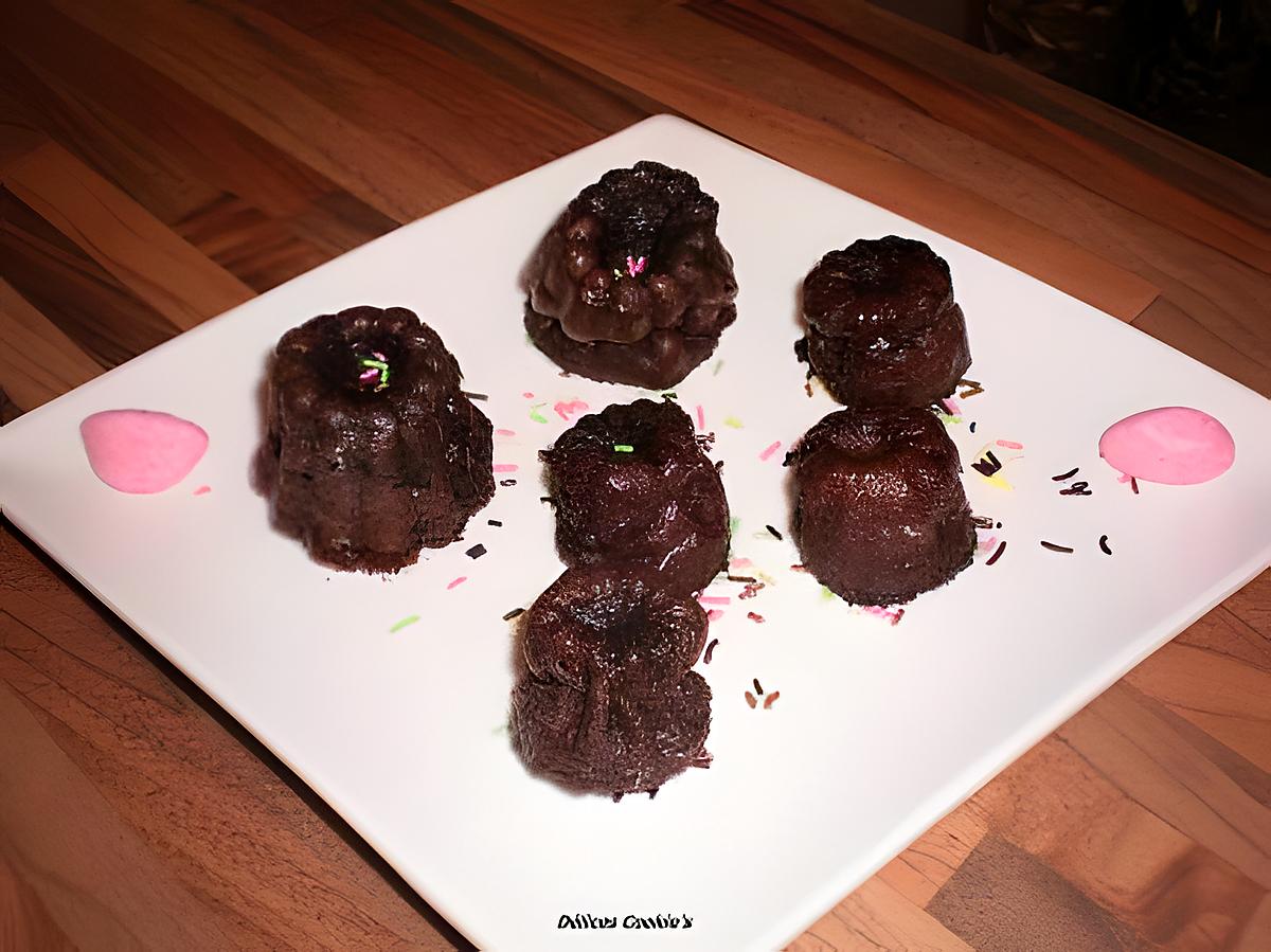 recette Mini cannelés chocolat/café