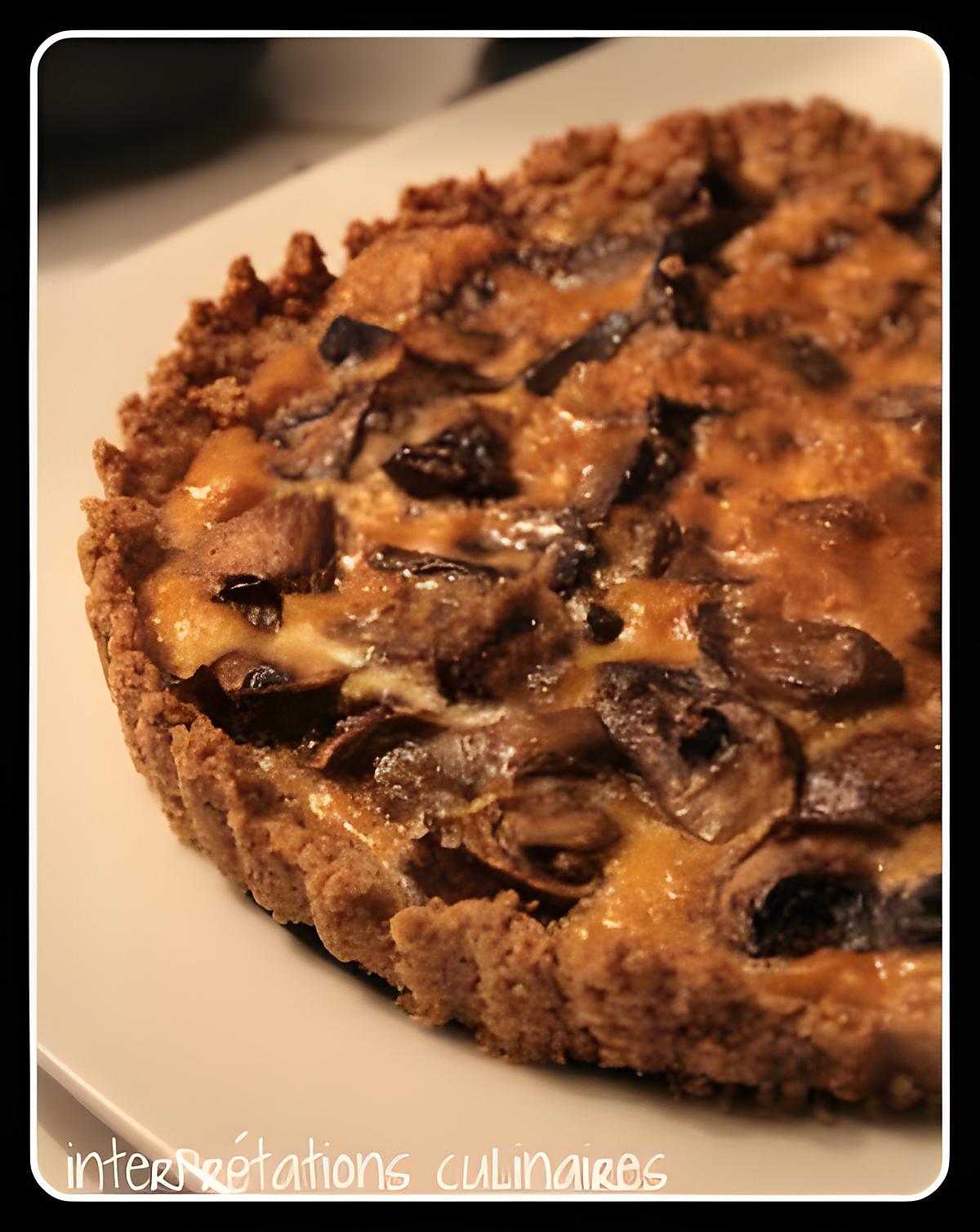 recette Quiche aux champignons