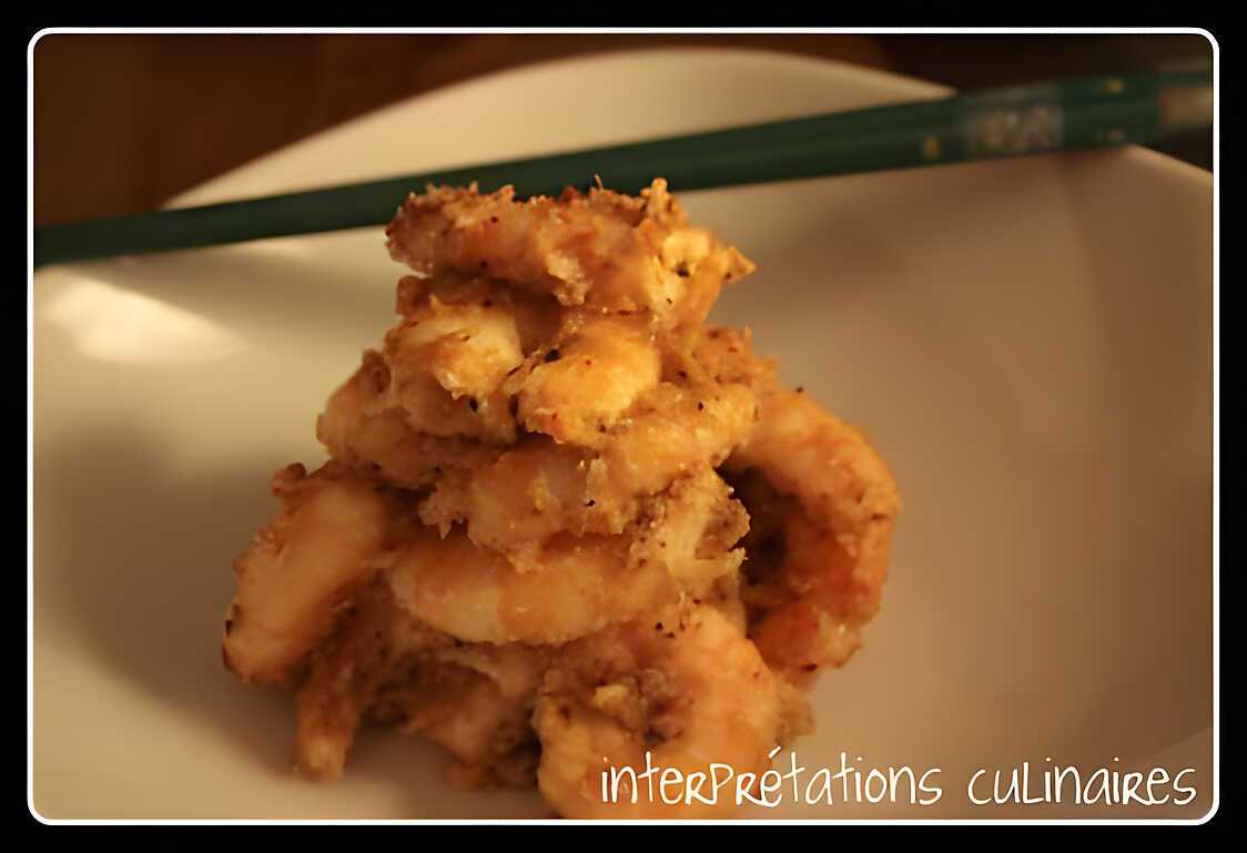 Recette de Crevettes au beurre de cacahuètes