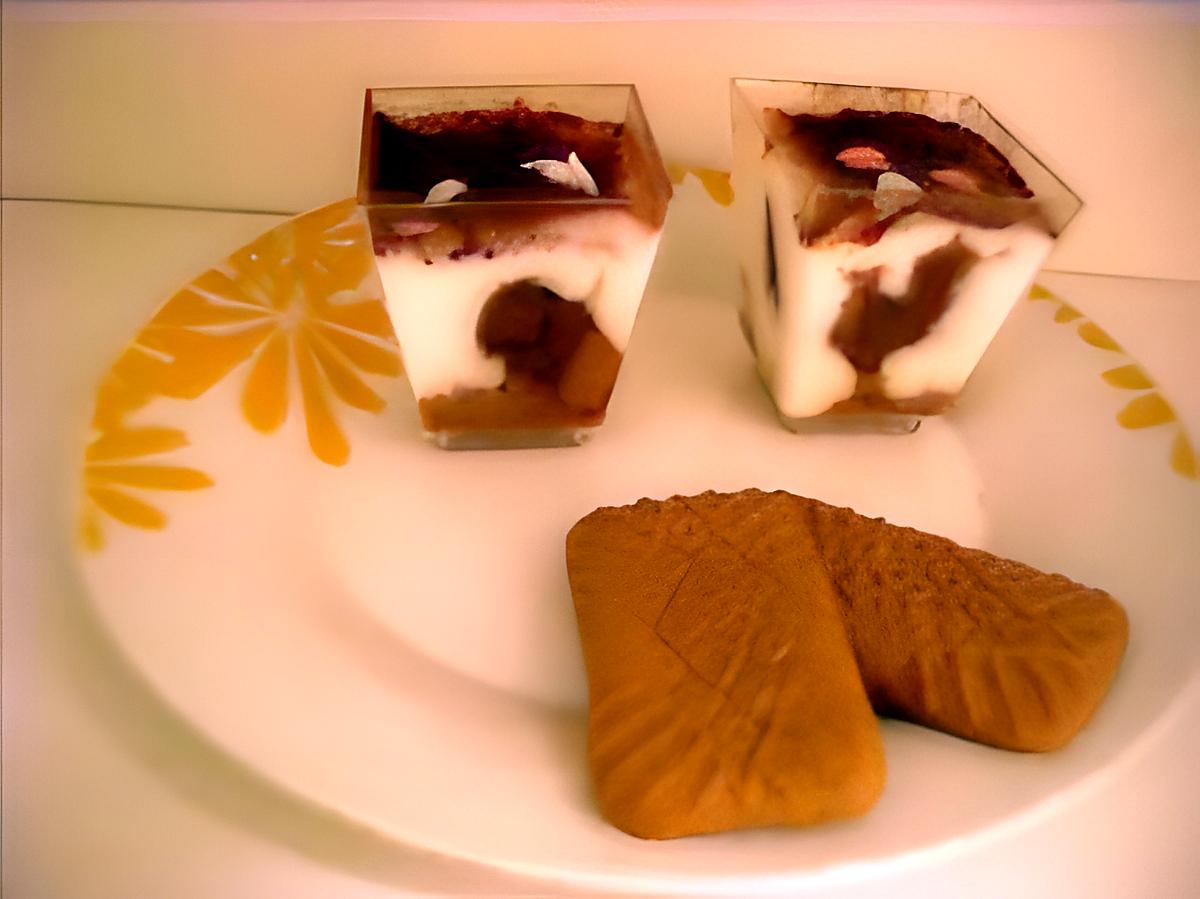 recette Verrines fromage blanc speculos nutella