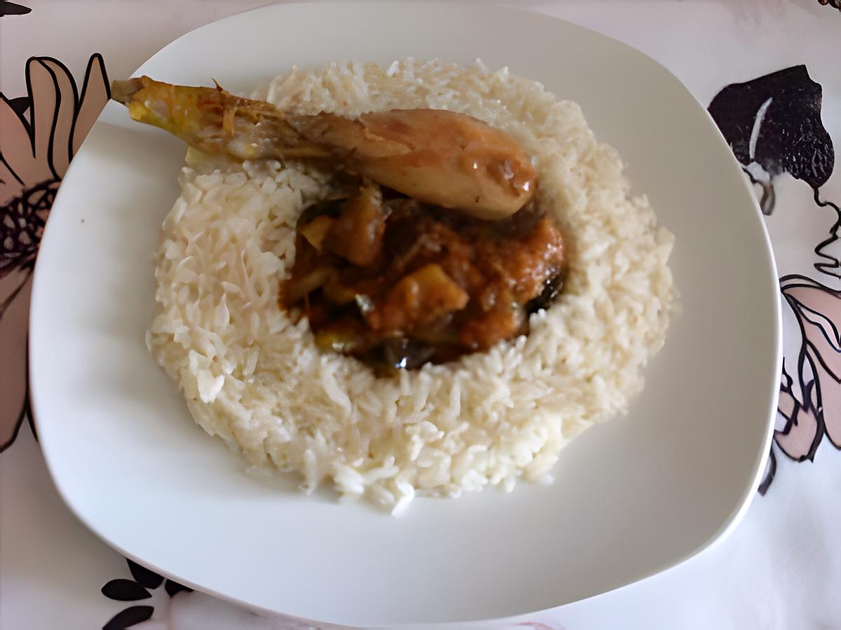 recette Poulet basquaise au riz