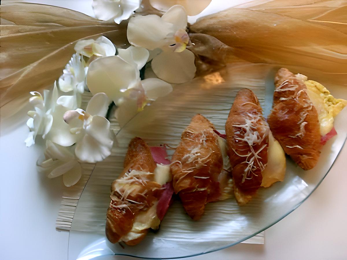 recette Croissant jambon fromage