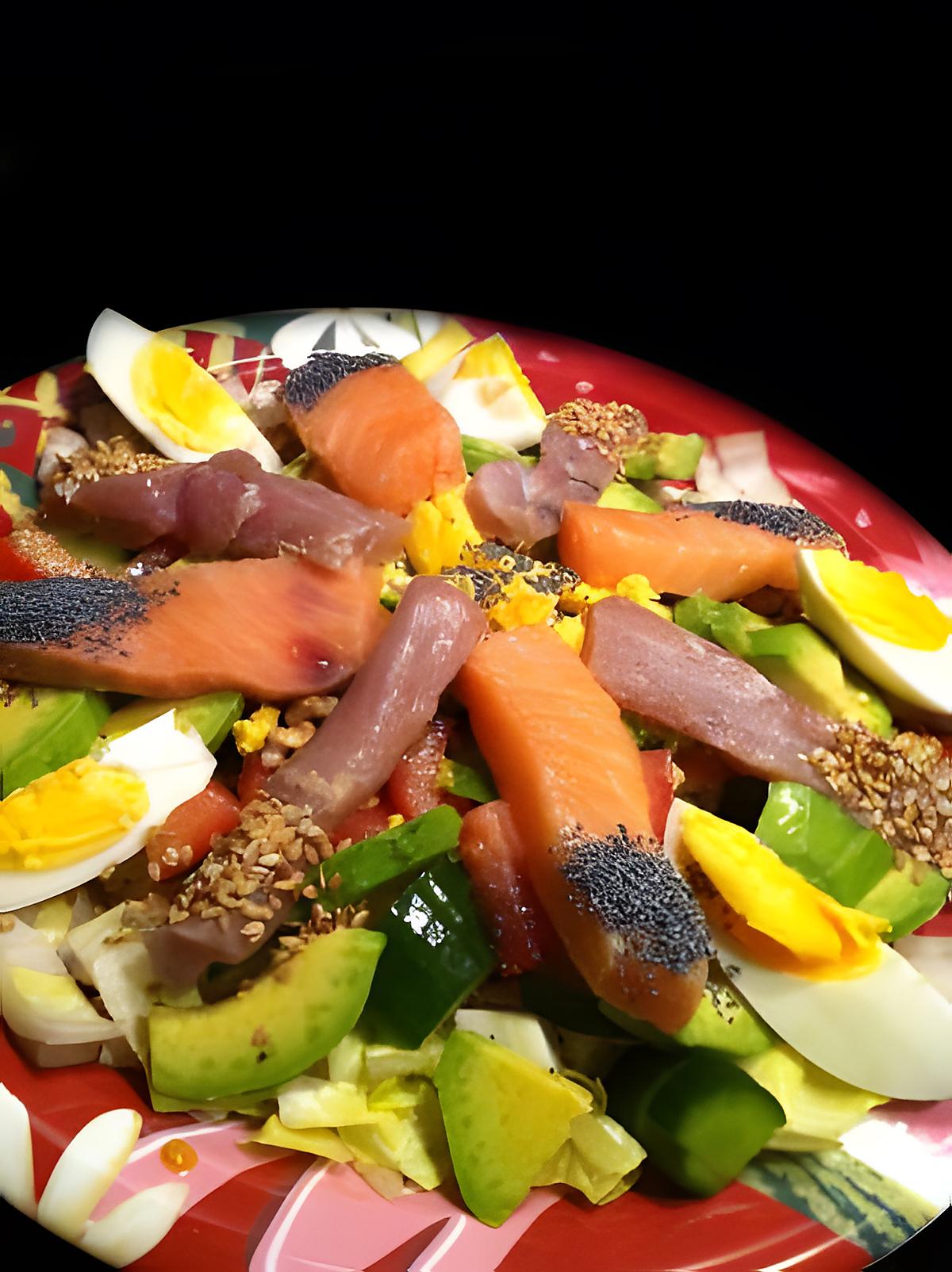 recette Sashimi Salad ! Faites le plein d'Omegas 3 !