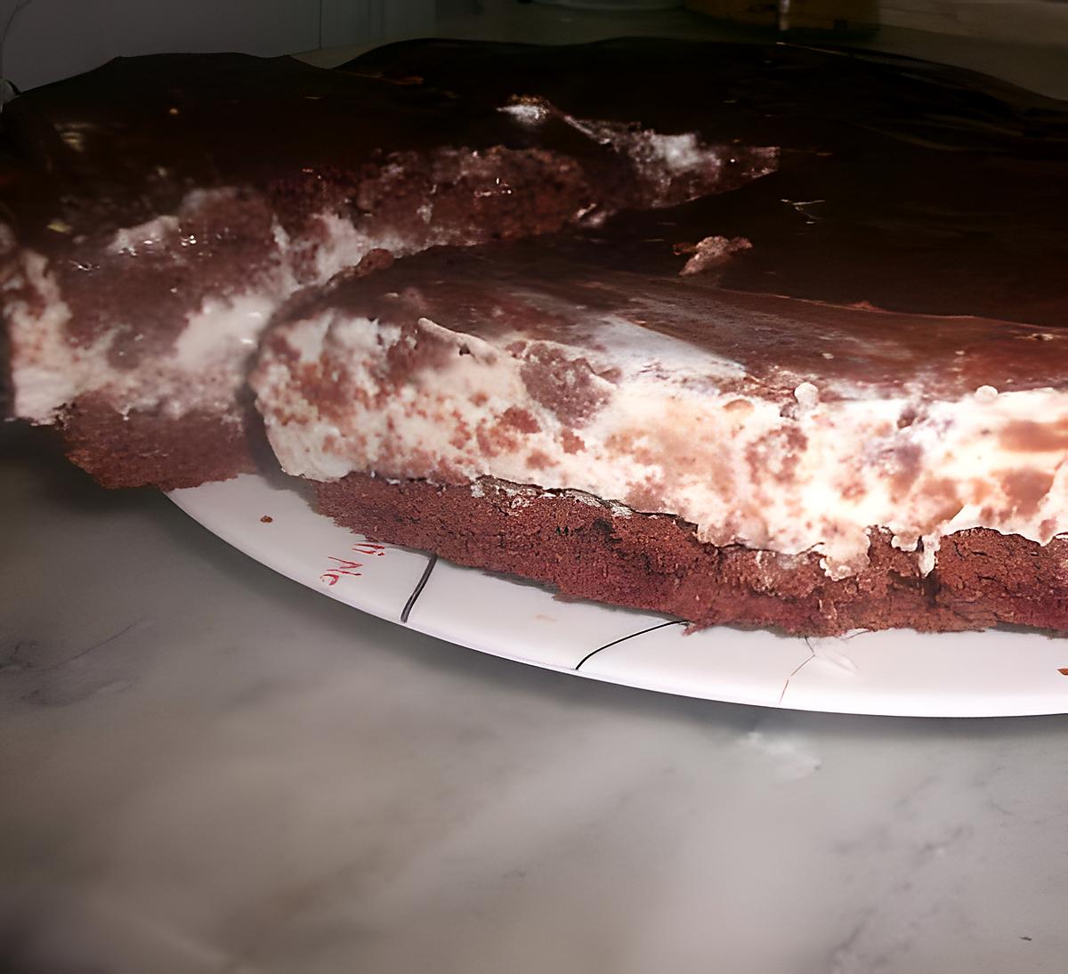 recette MON GATEAU  NOIR ET BLANC