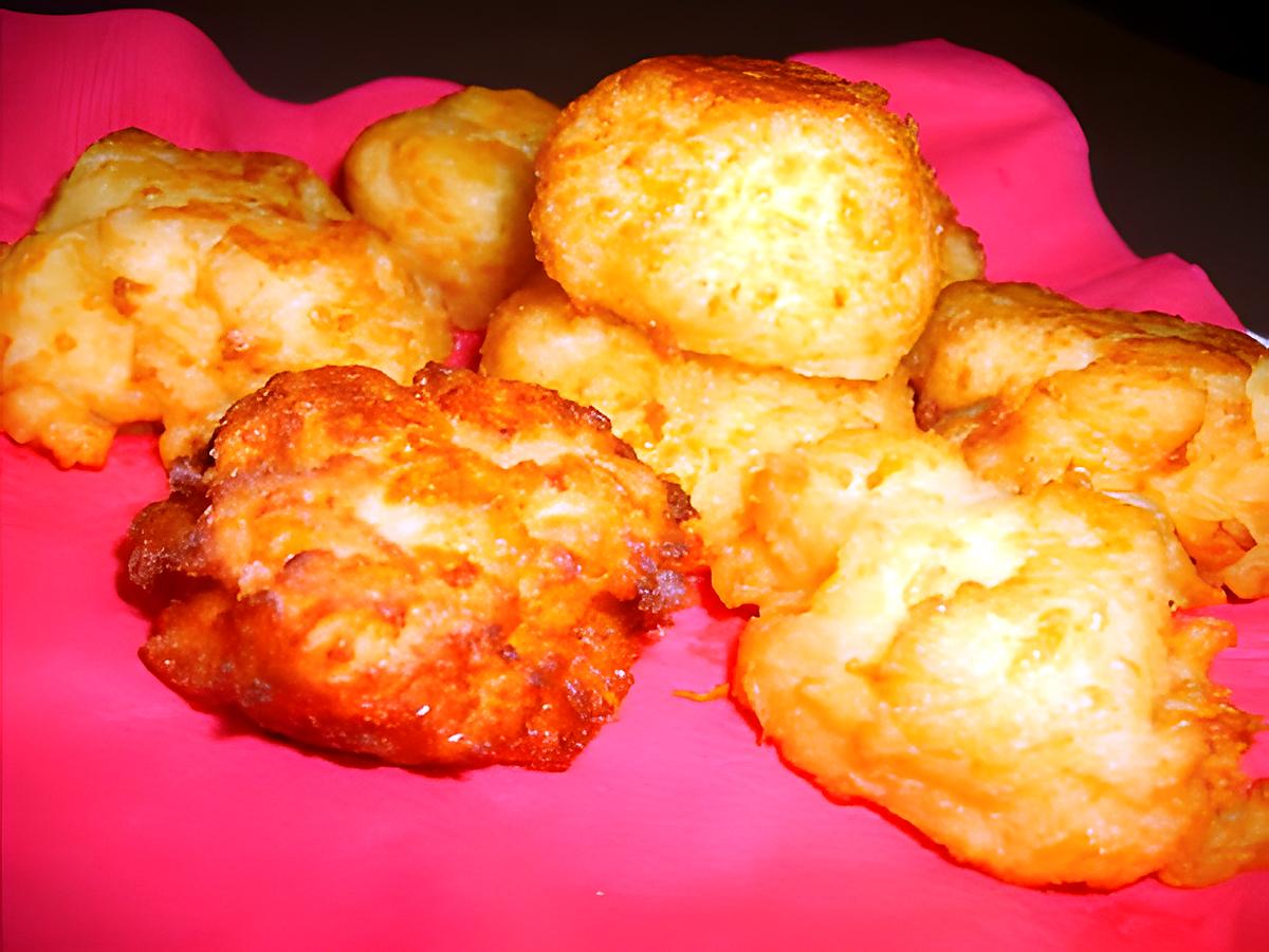 recette petits beignets à l'emmental