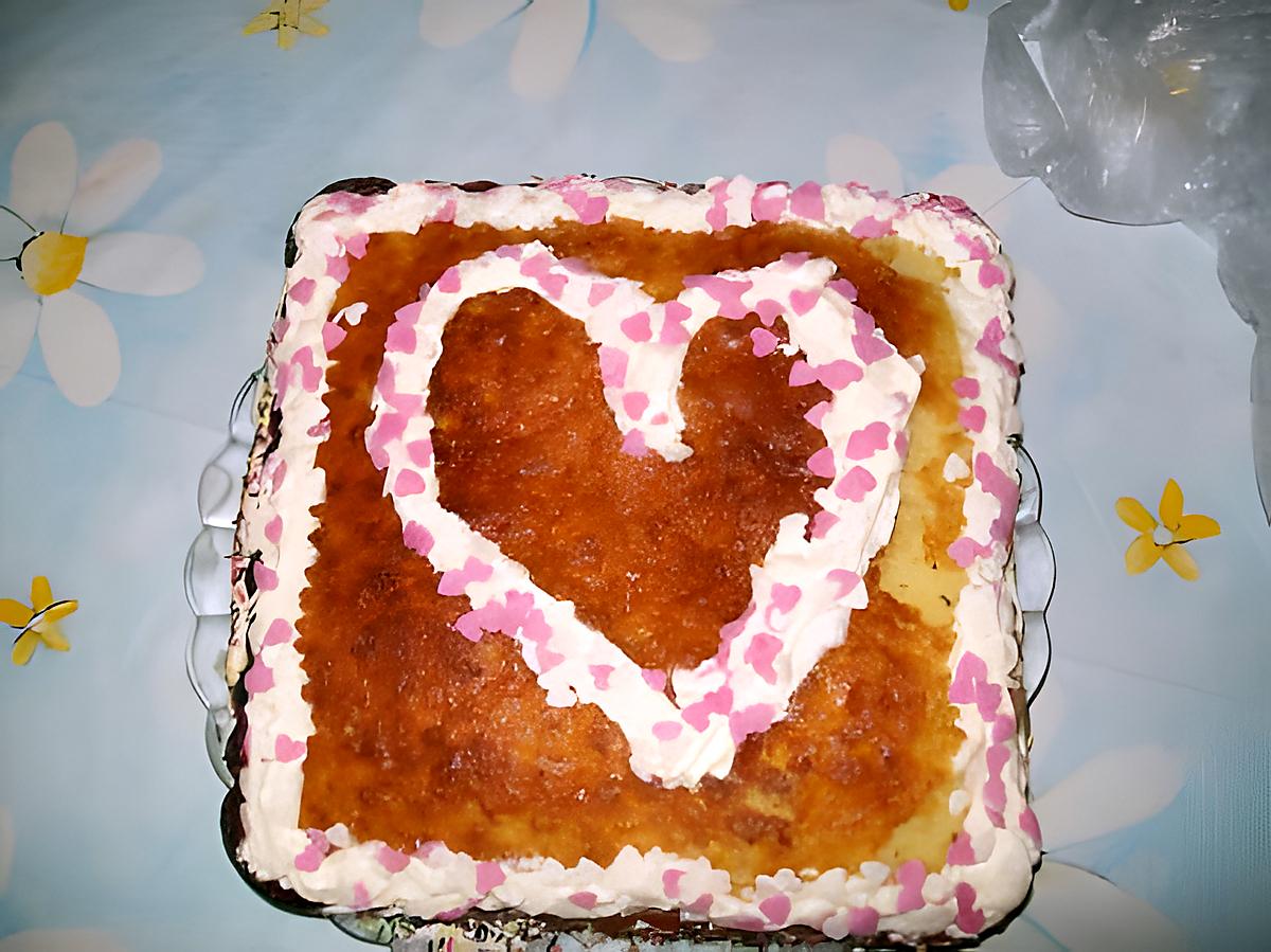 recette Mon gateau au yaourt pour la st valentin