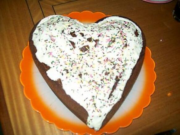 recette Mon gateau au chocolat pour la st valentin