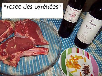 recette La côte de veau « Rosée des Pyrénées » au pistil de safran