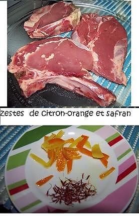 recette La côte de veau « Rosée des Pyrénées » au pistil de safran