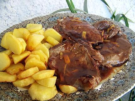 recette La côte de veau « Rosée des Pyrénées » au pistil de safran