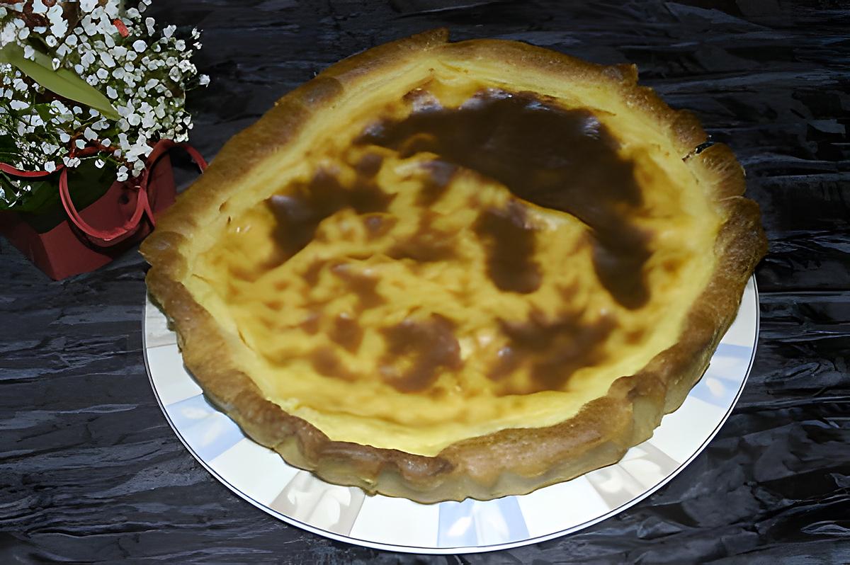 recette la tarte au flan patissier