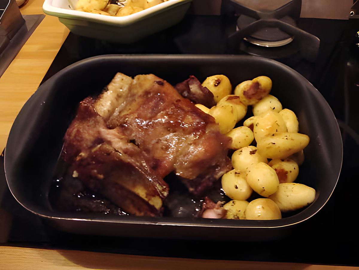 recette RIPS de porc aux petites pommes de terre rouges