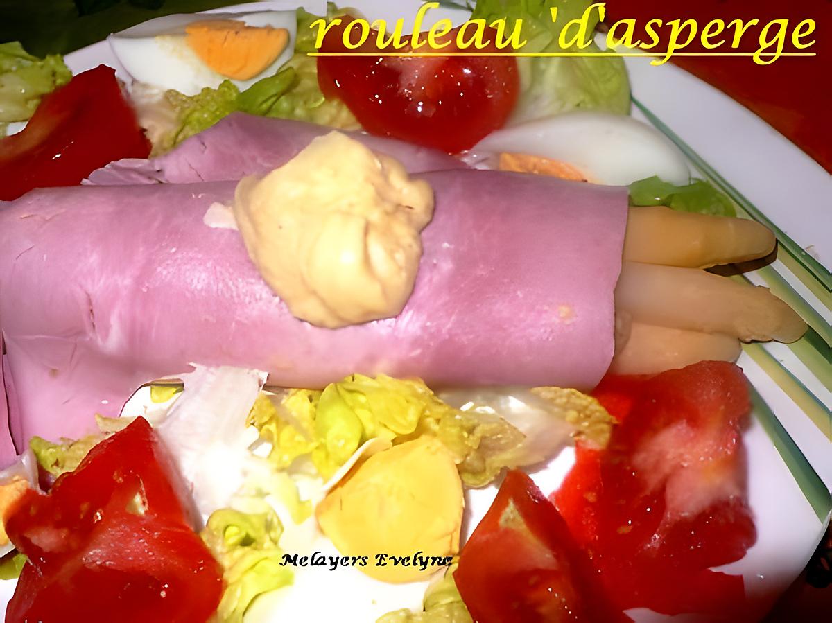 recette Rouleaux de jambon aux asperges