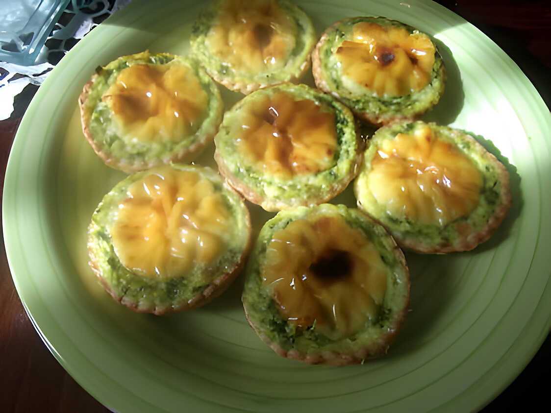 Recette de Tartelettes de saumon fumé, épinards et poireaux