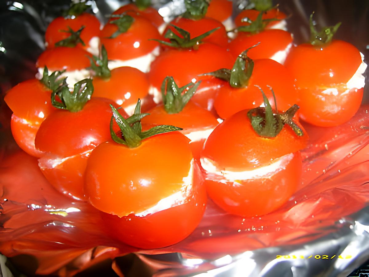 recette petites tomates cocktail au boursin