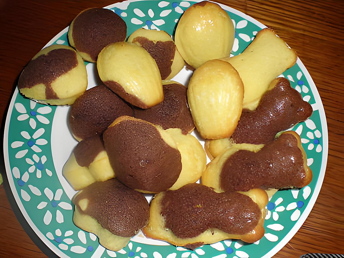 recette Madeleines marbrées