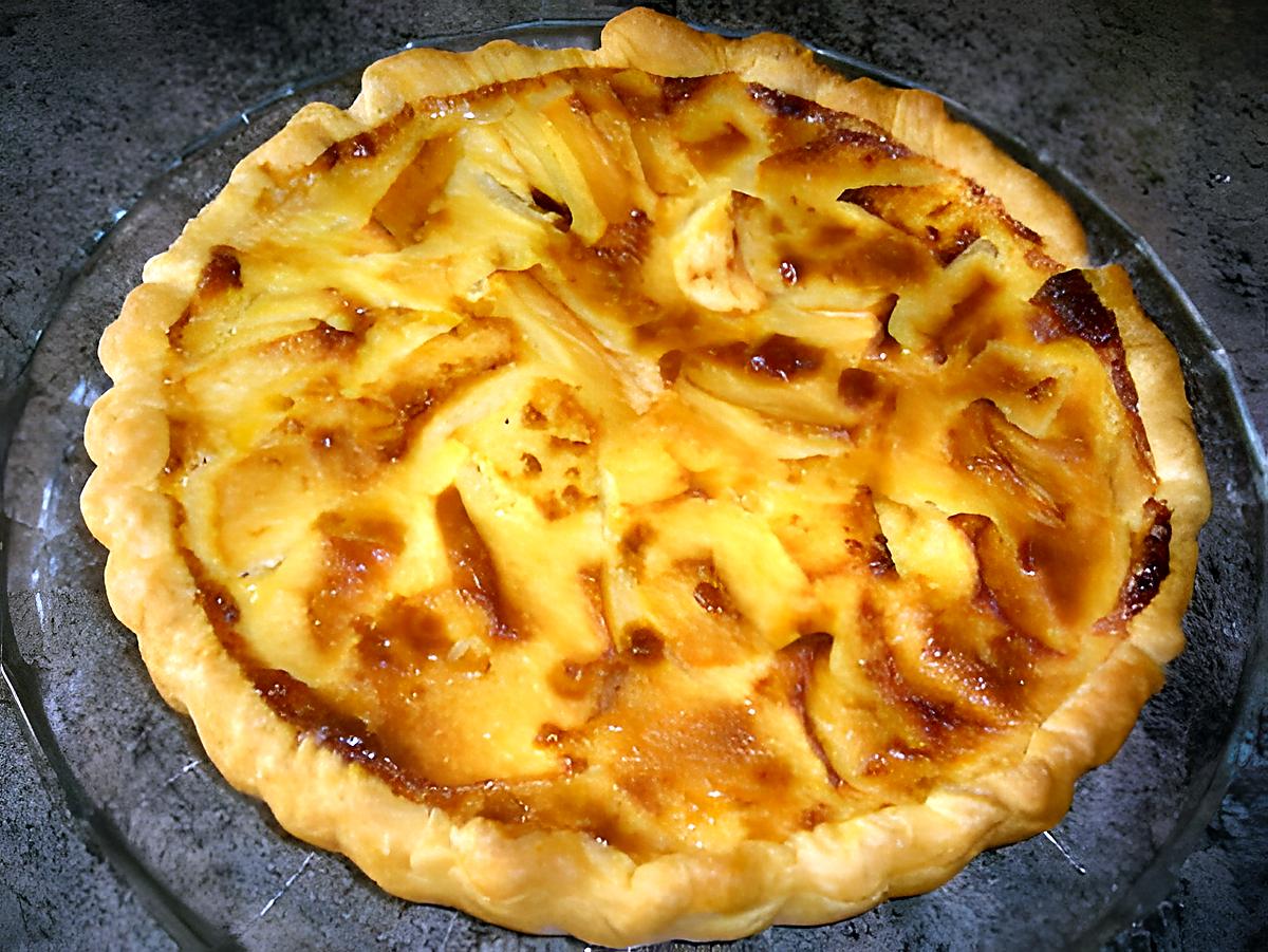 recette Tarte aux pommes/lait concentré