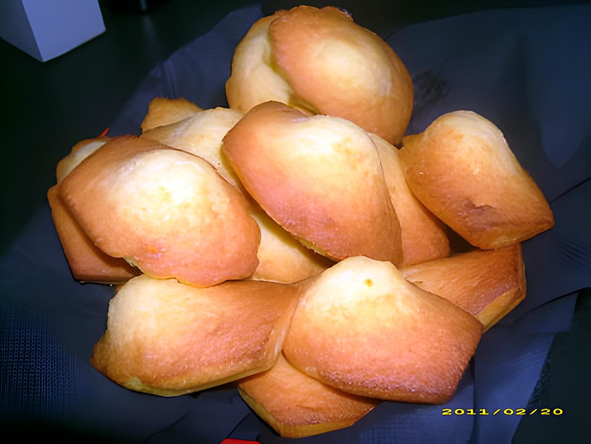 recette madeleines aux zestes de clémentine