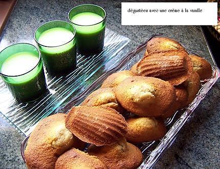 recette Madeleines au thé vert et au miel