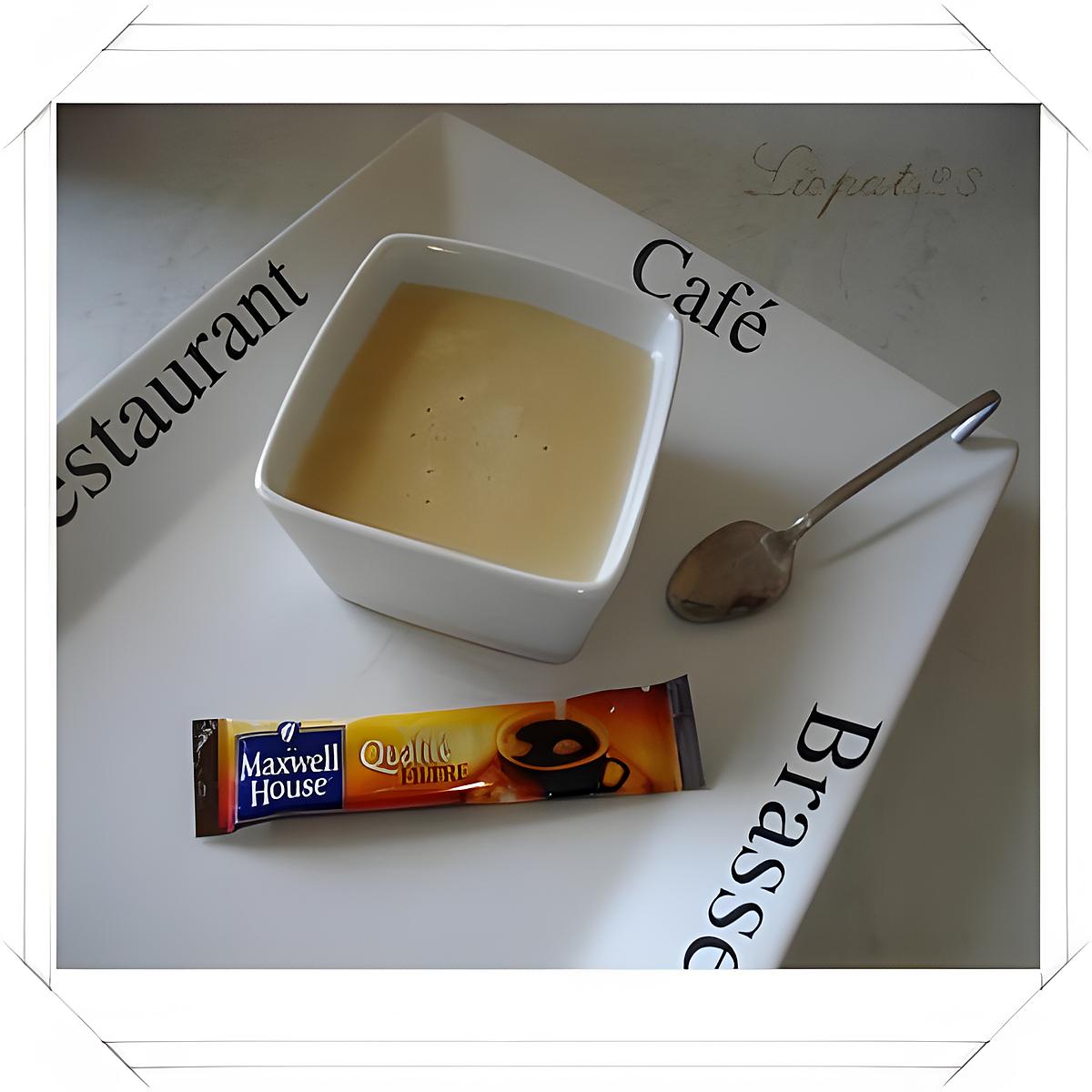 recette PETITE CRÈME AU CAFÉ