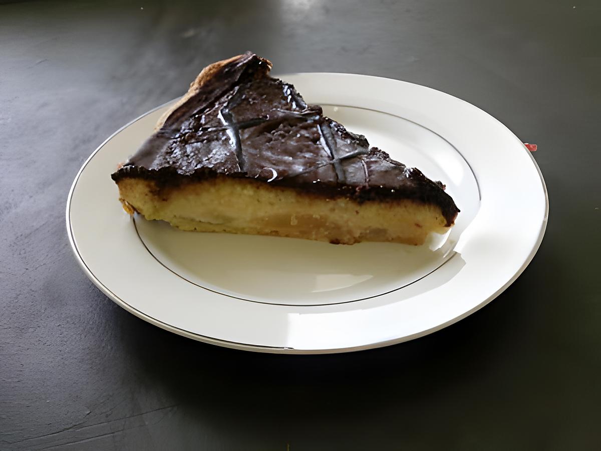 recette tarte pomme poire amande chocolat