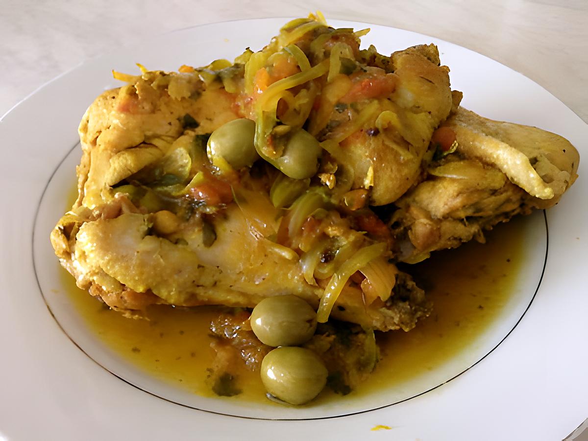 recette poulet au olives