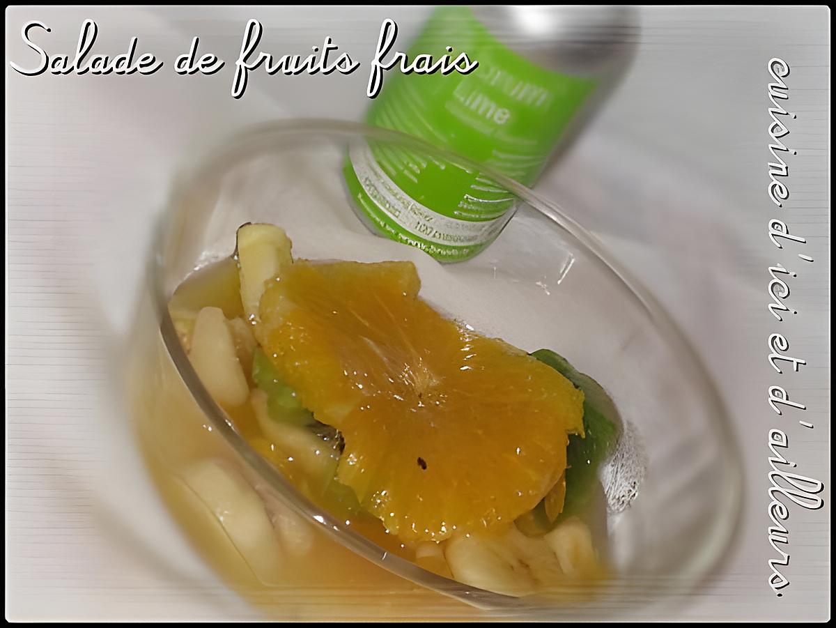 recette Salade de fruits frais au citron vert & vanille