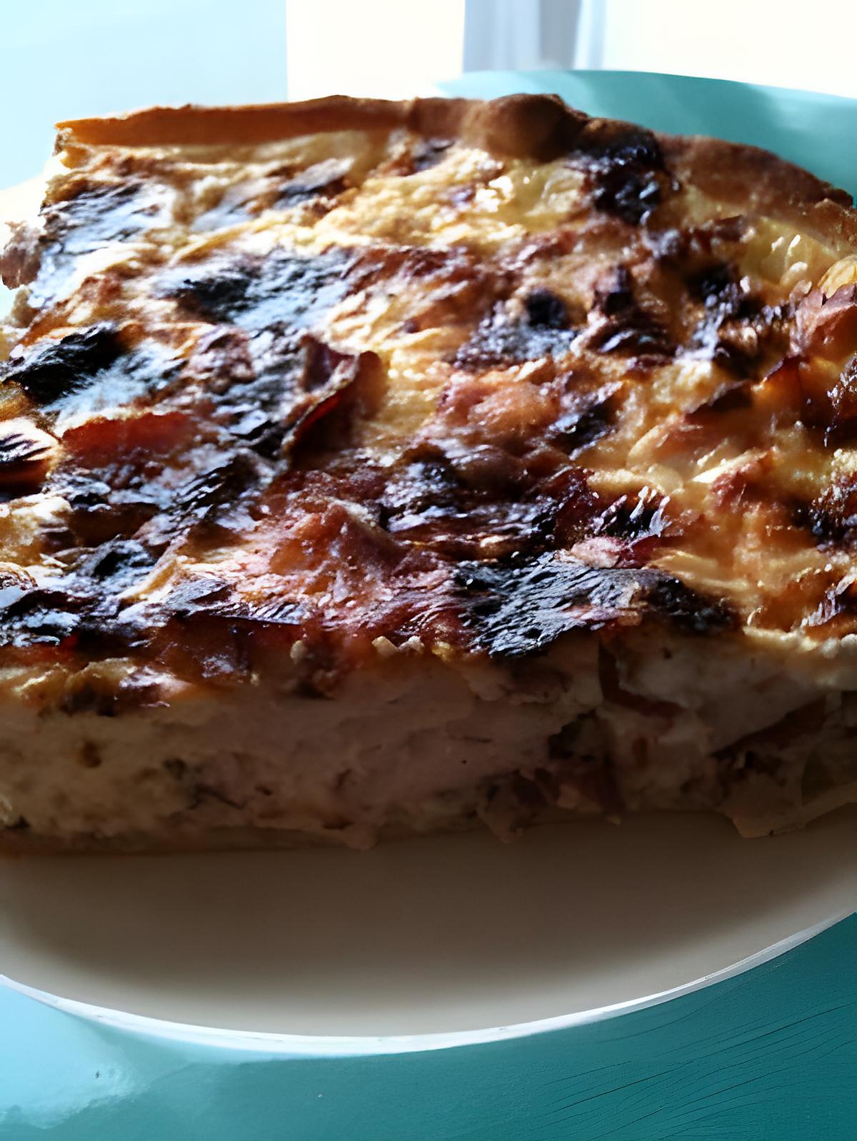 recette QUICHE RICHE !! (Poulet, Bacon, Viande de Grison et Feta)