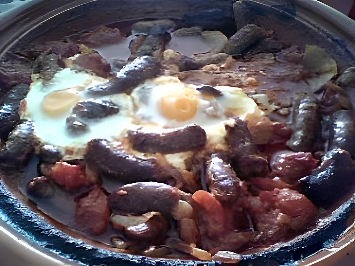 recette Tajine de merguez et oeufs