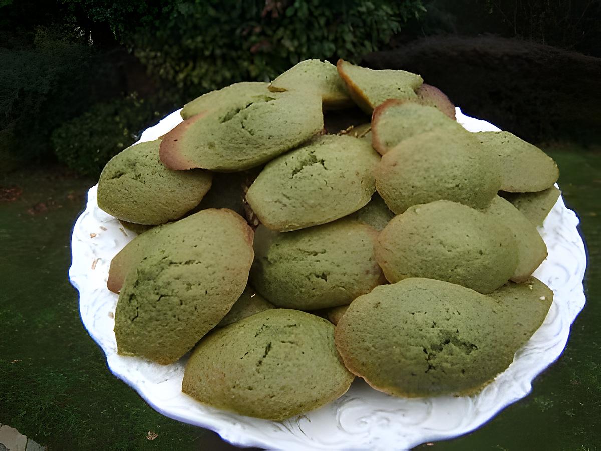 recette Madeleines au thé Matcha et au sésame