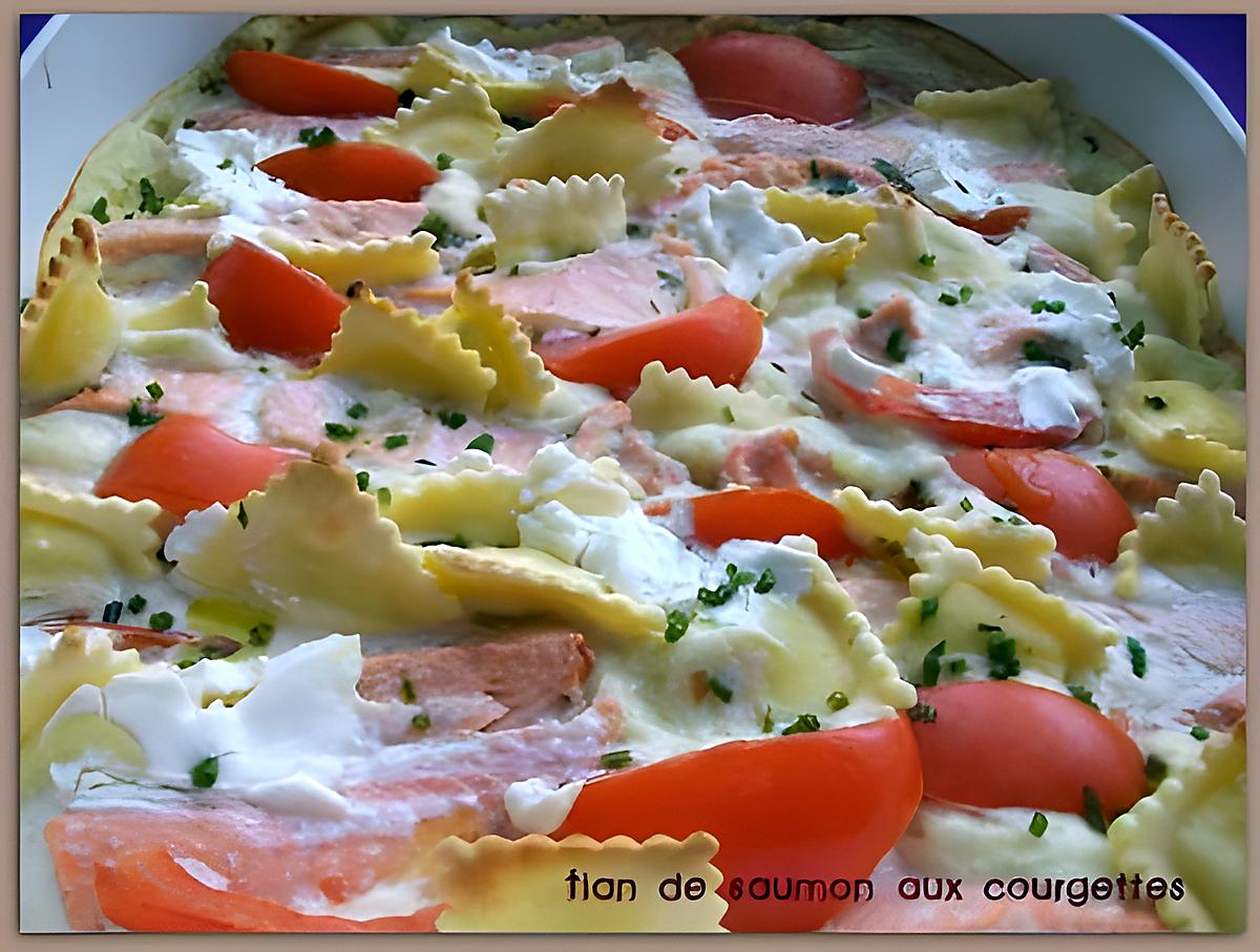 recette Tian de saumon aux courgettes