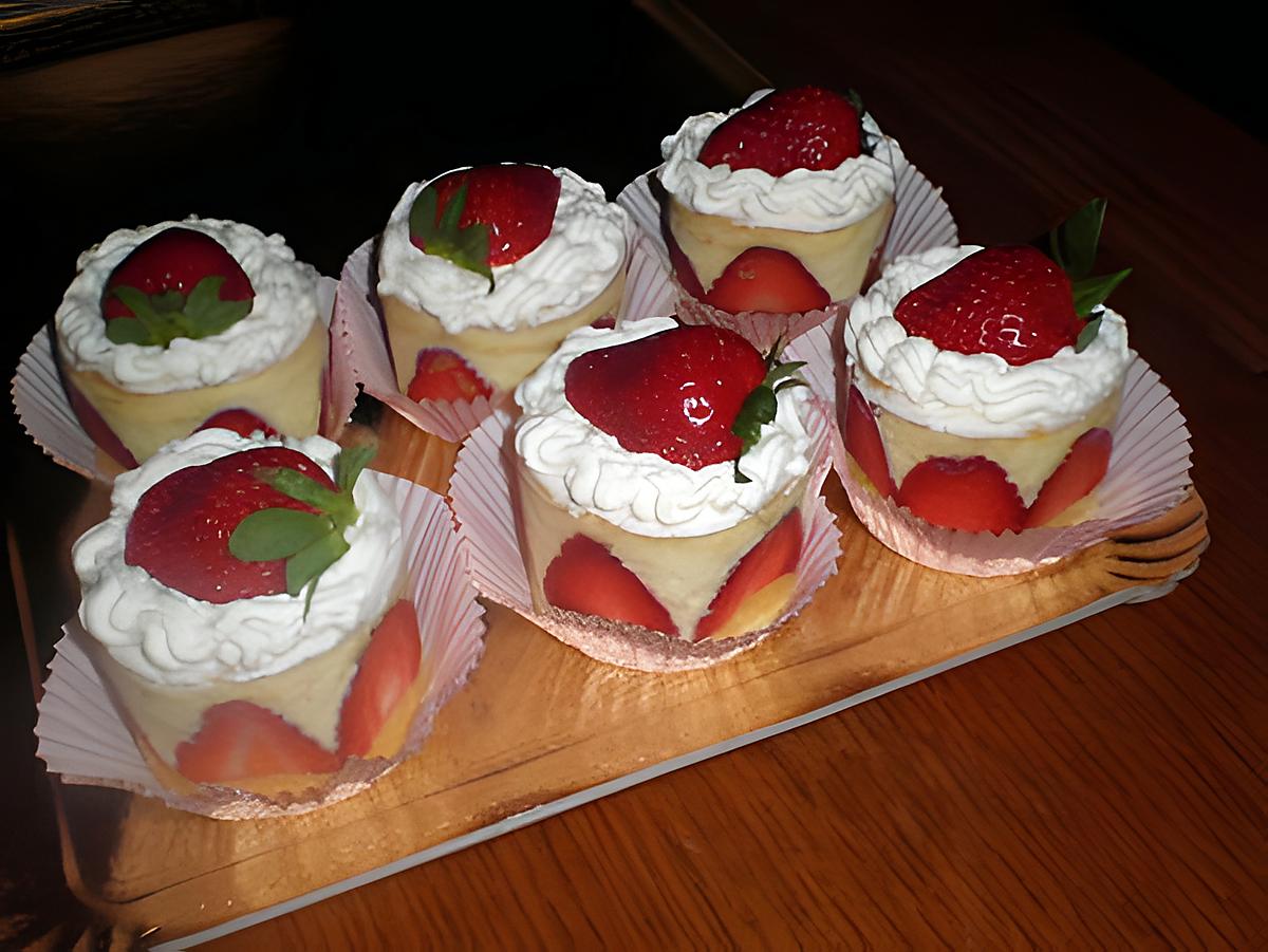 recette mini fraisier