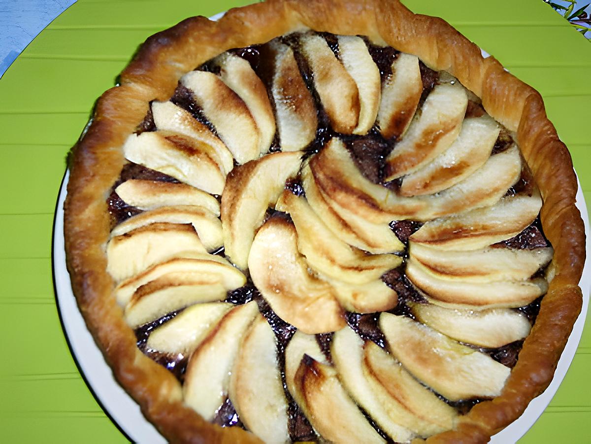 recette Tarte aux pommes et nutella